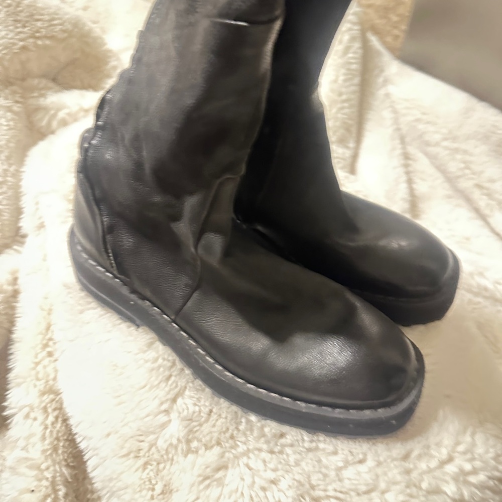 A.S.98 Men's Black Leather Boots